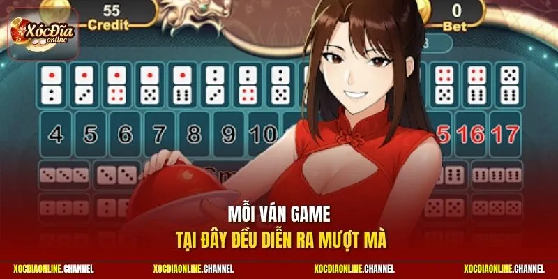 Mỗi ván game tại đây đều diễn ra mượt mà