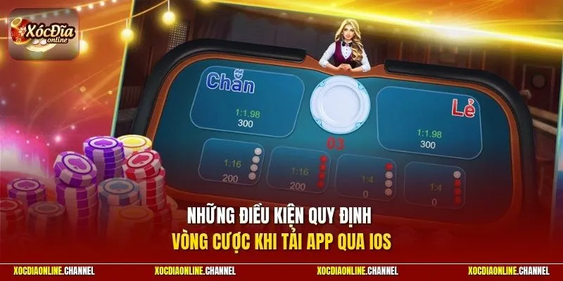 Những điều kiện quy định vòng cược khi tải app qua iOS