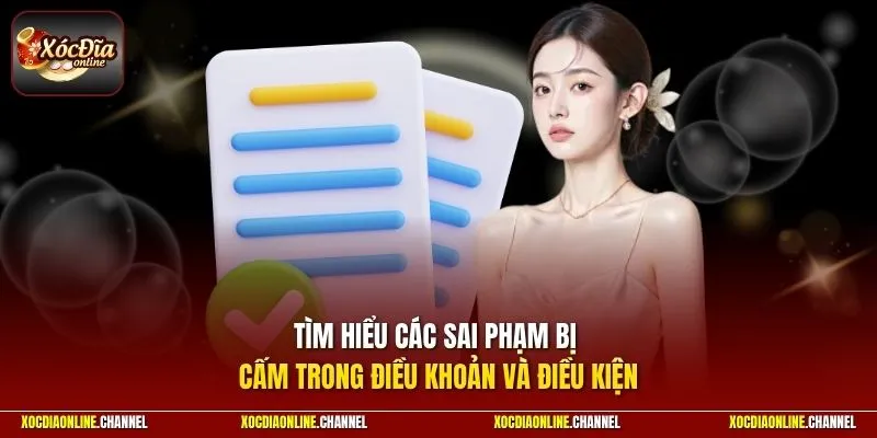 Tìm hiểu các sai phạm bị cấm trong điều khoản và điều kiện